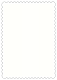 White Pearl Scallop Card 4 1/4 x 5 1/2 - 25/Pk