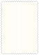 Natural White Pearl Scallop Card 4 1/4 x 5 1/2 - 25/Pk