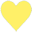 Factory Yellow Scallop Heart Card 4 Inch - 25/Pk