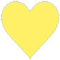 Factory Yellow Scallop Heart Card 4 Inch