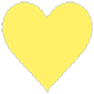 Factory Yellow Scallop Heart Card 4 Inch - 25/Pk