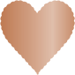 Copper Scallop Heart Card 4 Inch