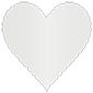 Silver Scallop Heart Card 4 Inch