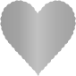 Ash Scallop Heart Card 4 Inch