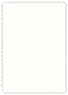 Crest Natural White Scallop Card 5 x 7 - 25/Pk