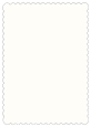 Crest Natural White Scallop Card 5 x 7 - 25/Pk