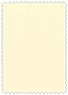 Eames Natural White (Textured) Scallop Card 5 x 7 - 25/Pk