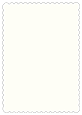 Textured Bianco Scallop Card 5 x 7 - 25/Pk