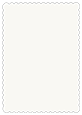 Eggshell White Scallop Card 5 x 7 - 25/Pk