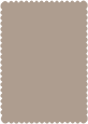 Pyro Brown Scallop Card 5 x 7 - 25/Pk