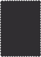 Black Scallop Card 5 x 7 - 25/Pk
