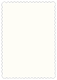 White Gold Scallop Card 5 x 7 - 25/Pk