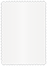 Pearlized White Scallop Card 5 x 7 - 25/Pk