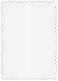 Pearlized White Scallop Card 5 x 7 - 25/Pk