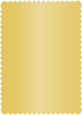 Gold Scallop Card 5 x 7 - 25/Pk