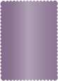 Metallic Purple Scallop Card 5 x 7 - 25/Pk