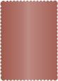 Red Satin Scallop Card 5 x 7 - 25/Pk
