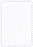 Linen Solar White Scallop Card 5 x 7 - 25/Pk