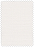 Linen Natural White Scallop Card 5 x 7 - 25/Pk