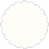 Crest Natural White Scallop Circle Card 2 Inch - 25/Pk