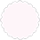 Light Pink Scallop Circle Card 2 Inch - 25/Pk