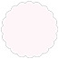 Light Pink Scallop Circle Card 2 Inch - 25/Pk