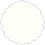 Textured Bianco Scallop Circle Card 2 Inch - 25/Pk