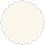 Textured Cream Scallop Circle Card 2 Inch - 25/Pk