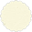 Milkweed Scallop Circle Card 2 Inch - 25/Pk