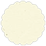 Milkweed Scallop Circle Card 2 Inch
