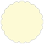 Sugared Lemon Scallop Circle Card 2 Inch