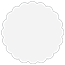 Soho Grey Scallop Circle Card 2 Inch