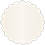 Pearlized Latte Scallop Circle Card 2 Inch - 25/Pk