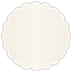 Pearlized Latte Scallop Circle Card 2 Inch