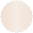 Nude Scallop Circle Card 2 Inch - 25/Pk