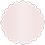 Blush Scallop Circle Card 2 Inch - 25/Pk