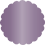 Purple Scallop Circle Card 2 Inch - 25/Pk