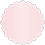 Rose Scallop Circle Card 2 Inch - 25/Pk