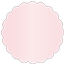 Rose Scallop Circle Card 2 Inch - 25/Pk