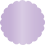 Violet Scallop Circle Card 2 Inch - 25/Pk