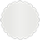 Silver Scallop Circle Card 2 Inch - 25/Pk