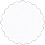 Linen Solar White Scallop Circle Card 2 Inch - 25/Pk