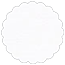 Linen Solar White Scallop Circle Card 2 Inch