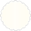 Natural White Pearl Scallop Circle Card 2 Inch - 25/Pk