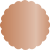 Copper Scallop Circle Card 2 1/2 Inch - 25/Pk