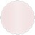 Blush Scallop Circle Card 2 1/2 Inch - 25/Pk