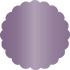 Metallic Purple Scallop Circle Card 2 1/2 Inch - 25/Pk