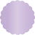 Violet Scallop Circle Card 2 1/2 Inch - 25/Pk