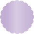 Violet Scallop Circle Card 2 1/2 Inch