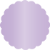 Violet Scallop Circle Card 2 1/2 Inch - 25/Pk